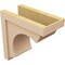 Ekena Millwork 8"W x 16"D x 16"H Classic Emerson Rough Cedar Woodgrain TimberThane Corbel, Primed Tan CORUR08X16X16EMRRCPR - alternate 5